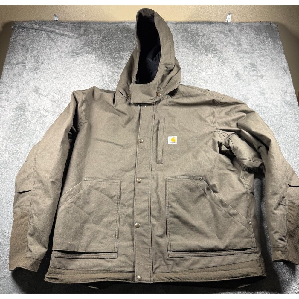 Carhartt 103372 Full Swing Caldwell Jacket Men's 2XL Tarmac Insulated Hooded